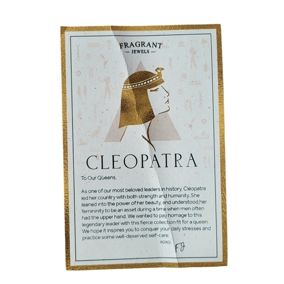 FRAGRANT JEWELS Cleopatra Candle and Bath Bomb Set NIB - Picture 4 of 7